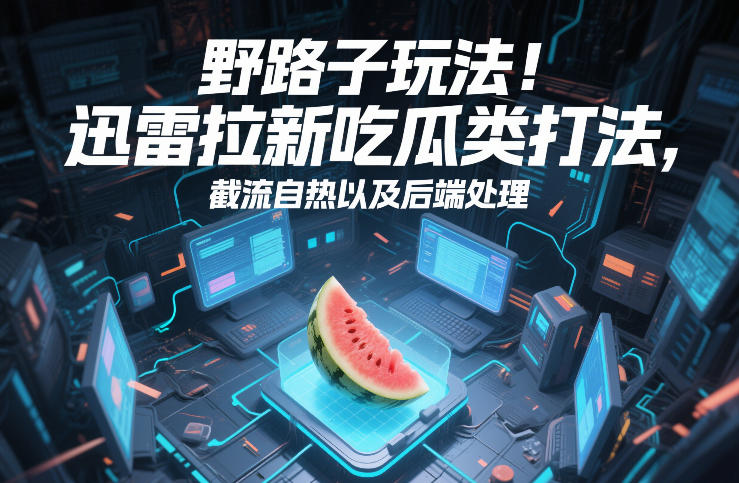 野路子玩法！迅雷拉新吃瓜类打法，截流自热以及后端处理-优优云创网