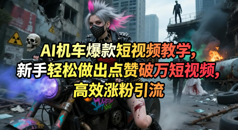 20260404220913630-028e775992352e51c522833b370c3641 AI机车爆款短视频教学,新手轻松做出点赞破万短视频,高效涨粉引流