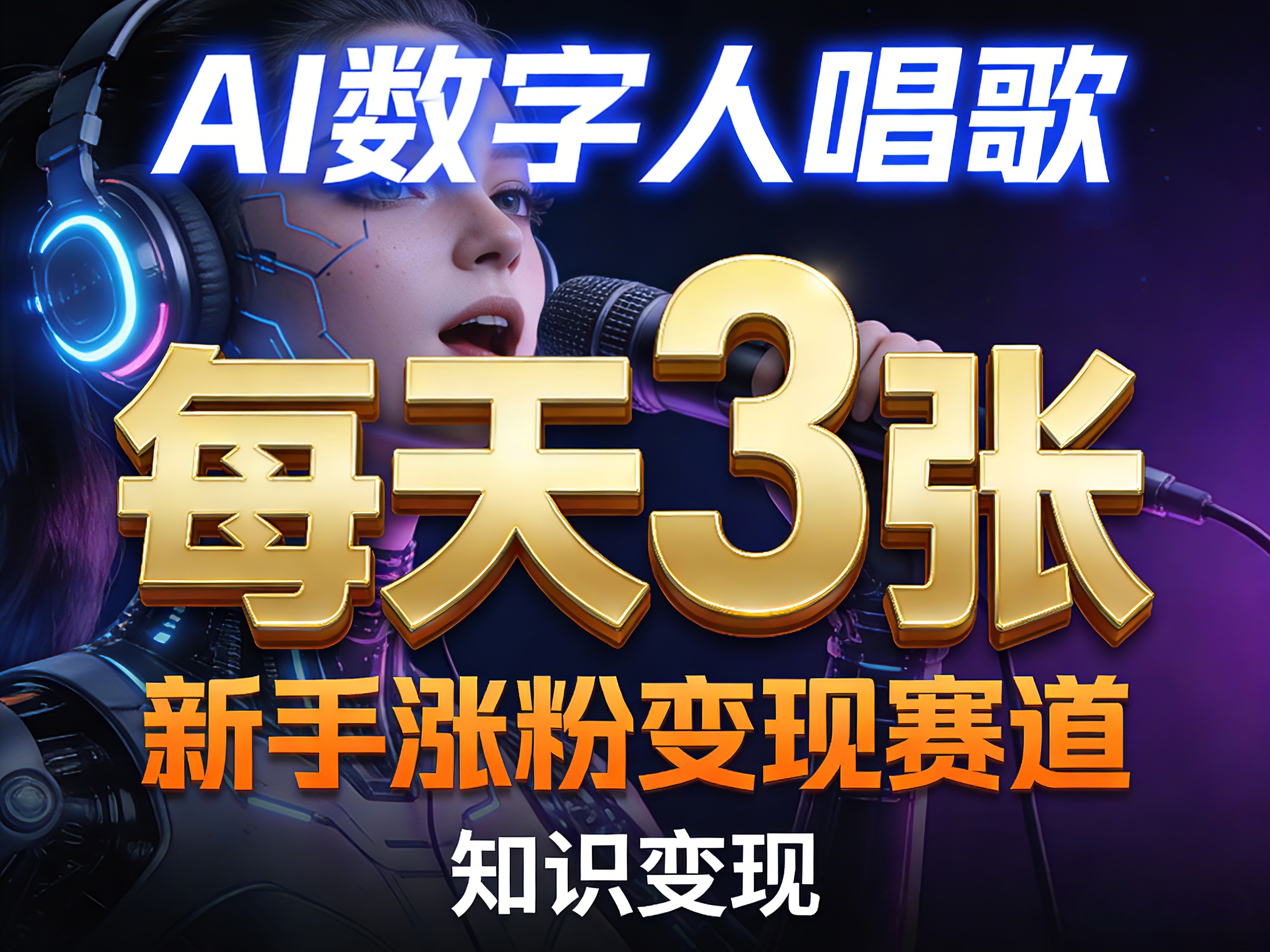 20260405061008428-52c380a693947180f7017eff5af49613 AI数字人唱歌,新手涨粉变现赛道,每天3张和知识付费,副业必备