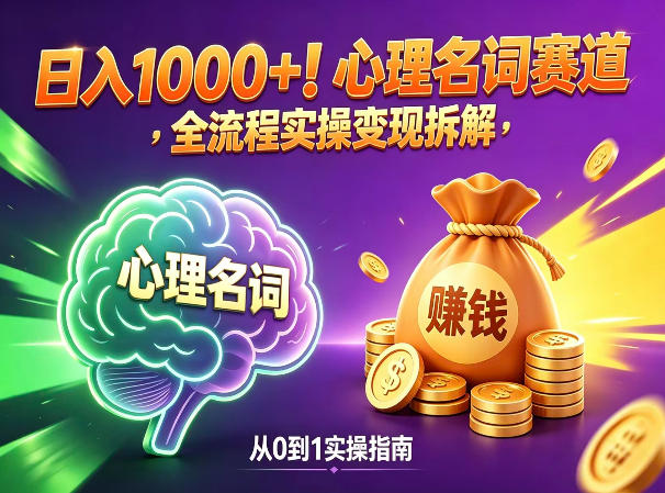 20260408081618310-b355f73b98ab63ff45804bdafd7a5175 心理名词赛道,新手小白也能做,全流程项目拆解,单日变现1k+