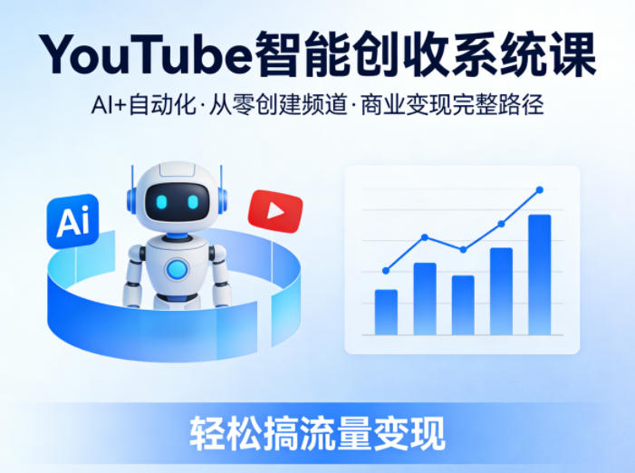 20260408162318253-2a9f413ea4526645761c9598039ec658 YouTube智能创收系统课,AI+自动化,从零创建YouTube频道并实现商业变现的完整路径,轻松搞流量变现