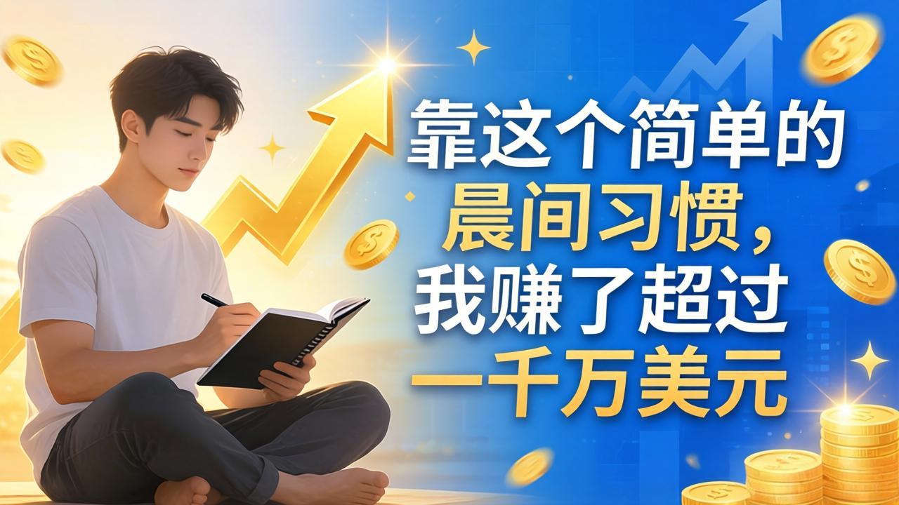 付费文章：靠这个简单的晨间习惯，我赚了超过一千万美元-优优云创网