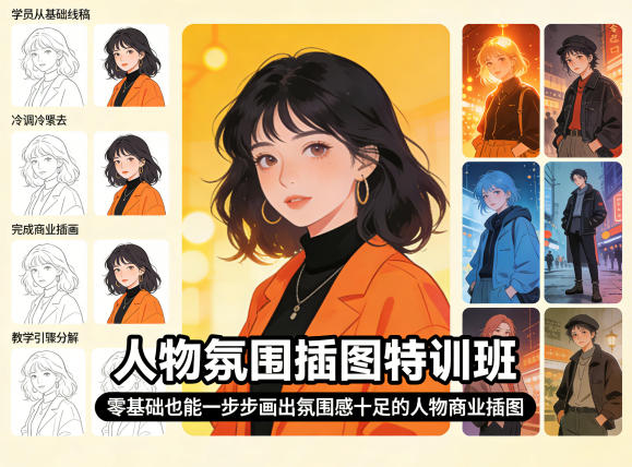 20260409120618505-83a0b27c91809c84d7c4af9365a21759 人物氛围插图特训班,零基础也能一步步画出氛围感十足的人物商业插图