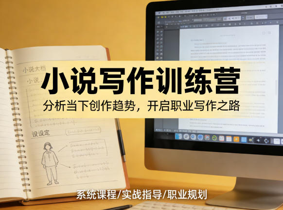 小说加写作训练营，带你分析如何在当下脱颖而出，开启你的职业创作之路-优优云创网