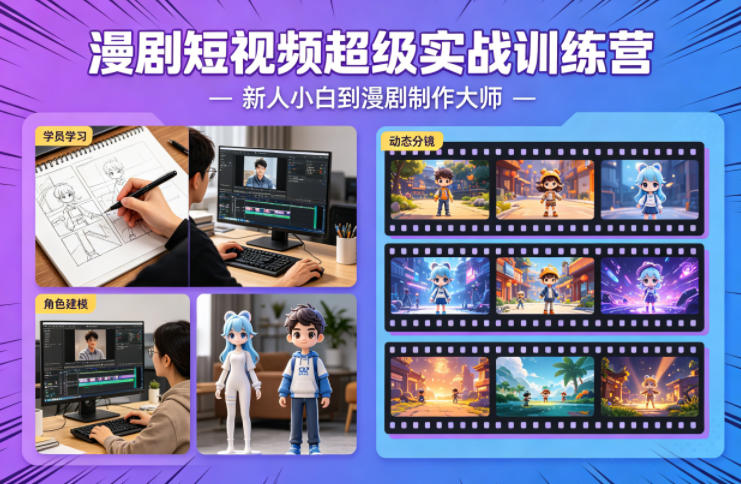 20260411141820102-0a241cc3981bb321364920582cd141bd 漫剧短视频超级实战训练营,新人小白到漫剧制作大师