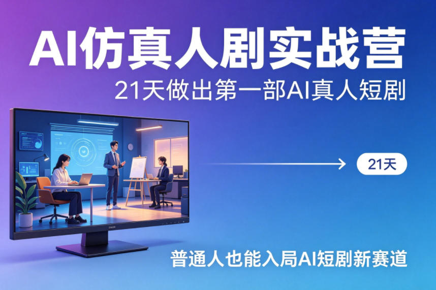 20260412101318816-c509af9109a9a768496b7a48efa65264 AI仿真人剧实战营,21天做出第一部AI真人短剧,普通人也能入局AI短剧新赛道