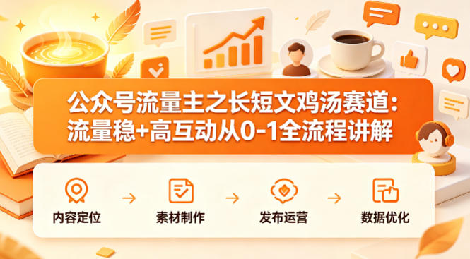 20260416201053627-18cb26d2c3c6977a4de02f6b44da2cba 公众号流量主之长短文鸡汤赛道,流量稳+高互动,从0-1全流程讲解