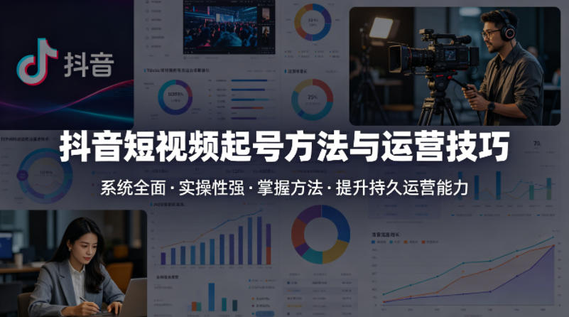 20260417104709811-f74cd68ed6fd39a2c61400e24423c96a 抖音短视频起号方法和运营技巧,内容系统全面实操性强,掌握起号方法,提升账号持久运营能力