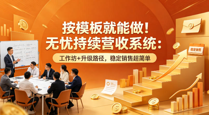 20260418121957451-c4d88e41bde688492686328f2eac37ba 按模板就能做!无忧持续营收系统:工作坊+升级路径,稳定销售超简单【原创双语字幕】