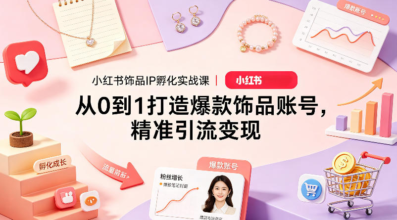 20260419101756691-fde0c6a15a38895546ca22914e7f0246 小红书饰品IP孵化实战课|从0到1打造爆款饰品账号,精准引流变现