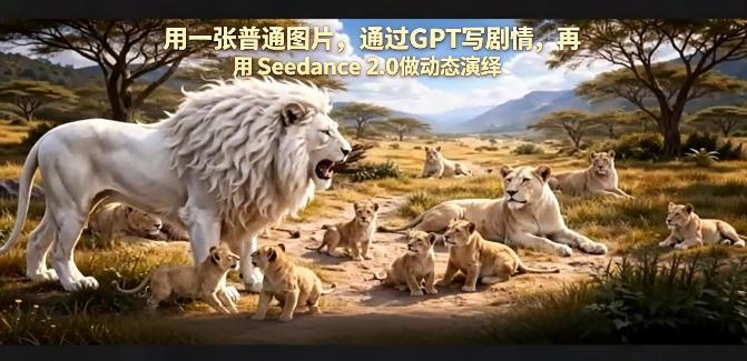 20260421121957938-66cb526eaae6d5676647e59de5704423 用一张普通图片,通过GPT写剧情,再用Seedance 2.0做动态演绎,居然能生成迪士尼风格搞笑动画