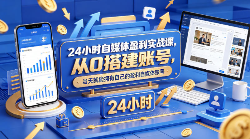 20260422081157649-625d1504ac75d83484afde3c42e358b7 24小时自媒体盈利实战课,从0搭建账号,当天就能拥有自己的盈利自媒体账号