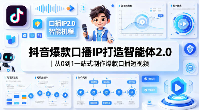 20260422101759211-083dfbb5938a2ce65f568d36a4f33cf7 抖音爆款口播IP打造智能体2.0|从0到1一站式制作爆款口播短视频