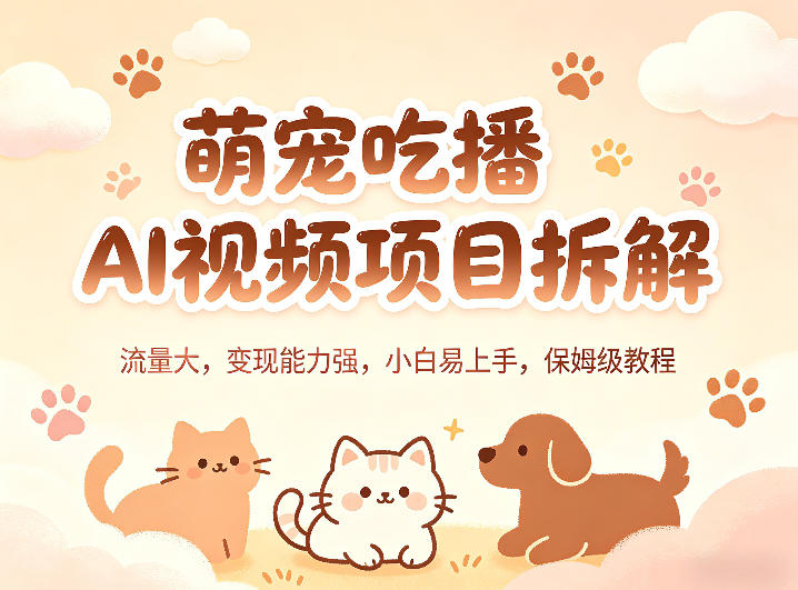 20260423082821776-c2e127f329b2f01c0b409ec611f99f82 萌宠吃播AI视频项目拆解,流量大,变现能力强,小白易上手,保姆级教程