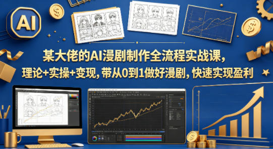 20260423121356904-2f2b1cb381924858a4eed8c8dd2dfcfc 某大佬的AI漫剧制作全流程实战课,理论+实操+变现,带从0到1做好漫剧,快速实现盈利
