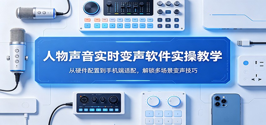 人物声音实时变声软件实操教学:从硬件配置到手机端适配,解锁多场景变声技巧-优优云创网