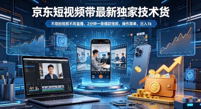 20260424163619767-bf19d575701a90c704ec02cfea1b0509 京东短视频带货最新独家技术,不用拍视频不用直播,2分钟一条爆款视频,操作简单,日入1k+【揭秘】