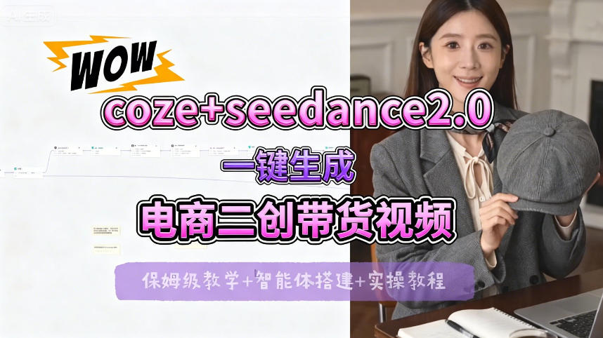 20260425102756235-9877d0b24d150be04a635b454af64ac2 【Coze工作流搭建实操教程】seedance2.0+coze一键生成电商二创带货视频,全流程保姆级教学