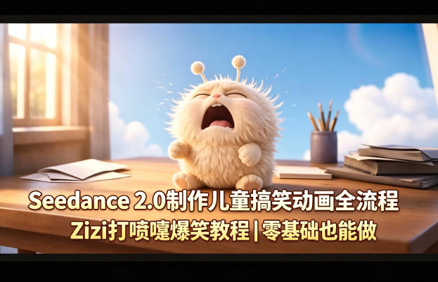 20260426121355864-ad0f73f1264ea482635093ad9adf9b16 Seedance 2.0制作儿童搞笑动画全流程Zizi打喷嚏爆笑教程|零基础也能做