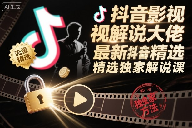 20260428161359625-5e633e60c62a0c5ad4a1fb18ec7e141d 抖音影视解说大佬最新抖音进精选和独家方法,精选独家解说课(更新26年3月)