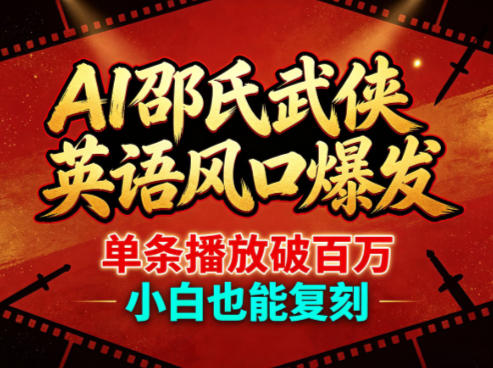20260428181107402-b859bfc3aa94a36d850764a9f5d02002 AI邵氏武侠英语风口爆发,单条播放破百万,小白也能复刻