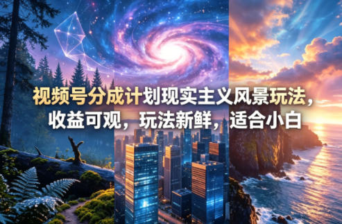 20260429181101923-d3c1996366ec67d1fc147ed1871c2ad8 视频号分成计划现实主义风景玩法,收益可观,玩法新鲜,适合小白