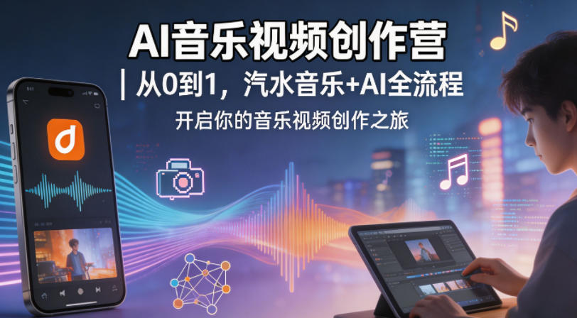 20260501060758639-0c4bb96c57736fdb21b104136cde96d7 AI音乐视频创作营|从0到1,汽水音乐+AI全流程,开启你的音乐视频创作之旅