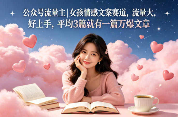 20260501061708538-1983253378715c5e2218fbf8eb03ecef 公众号流量主女孩情感文案赛道,流量大,好上手,平均3篇就有一篇万爆文章