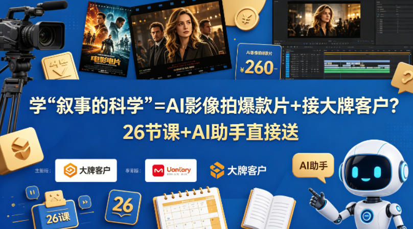 20260503140859277-e90cc3dc64b3e7c2a22c3ad33cfa352e 学《叙事的科学》=AI影像拍爆款片+接大牌客户?26节课+AI助手直接送【原创双语字幕】
