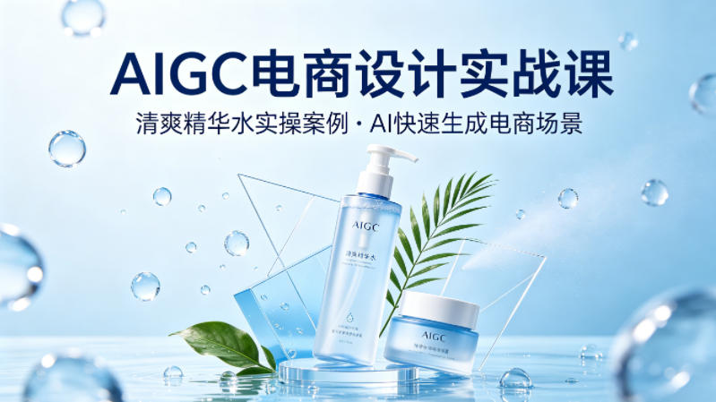 20260505182156763-c6ec31c94c4d71765857b87f231a3755 AIGC电商设计实战课,以清爽精华水为实操案例,教你用AI快速生成电商场景