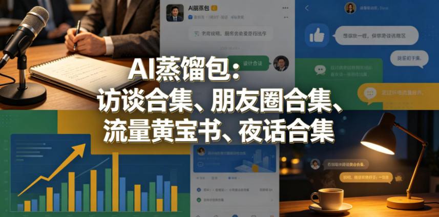 20260508100819474-0838612914292d39c9e97cd28c38dac4 AI蒸馏包:访谈合集、朋友圈合集、流量黄宝书、夜话合集【文档】