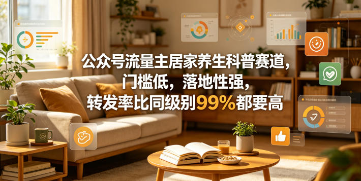 20260509141056513-ec8833cd7ba7ee494c54c03fc88d882f 公众号流量主居家养生科普赛道,门槛低,落地性强,转发率比同级别99%都要高