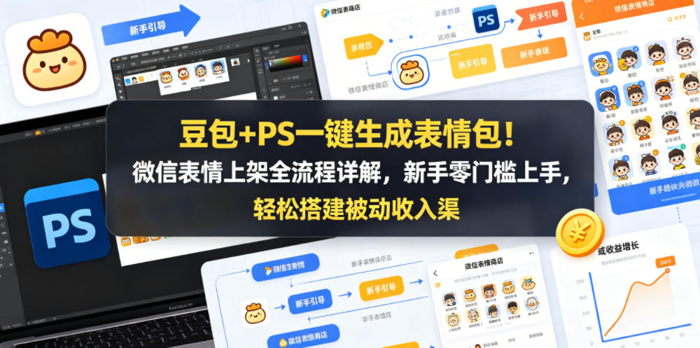 20260510121255258-5494a94900f5e35f0d1cabdbb945336e 豆包+PS一键生成表情包!微信表情上架全流程详解,新手零门槛上手,轻松搭建被动收入渠道