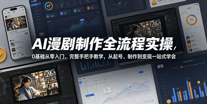 20260512162156295-496ebe7aa07cb85b76115f868f52fe70 AI漫剧制作全流程实操,0基础从零入门,完整手把手教学,从起号、制作到变现一站式学会