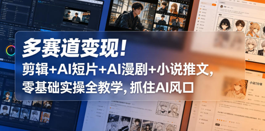20260515102355350-36594893ef78032ba1b4bb61d811f772 多赛道变现!剪辑+AI短片+AI漫剧+小说推文,零基础实操全教学,抓住AI风口