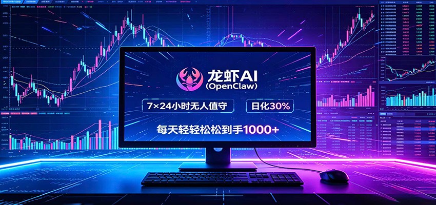龙虾AI(OpenClaw)全自动挂机，智能操控电脑高效执行任务，每天轻松到手四位数-优优云创网