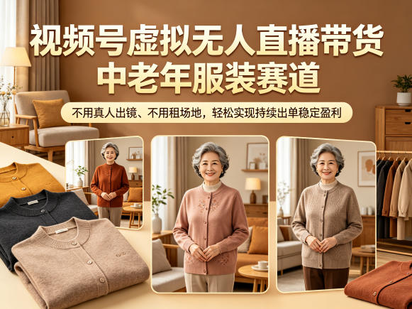 20260518202154965-c9ffac4df152824c6ec6cfa3bb6e2c66 视频号虚拟无人直播带货中老年服装赛道,不用真人出镜、不用租场地,轻松实现持续出单稳定盈利