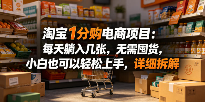 20260519103655668-fbfc15a95b211b9152d4ff1ebbdb5b84 淘宝1分购电商项目:每天躺入几张,无需囤货,小白也可以轻松上手,详细拆解