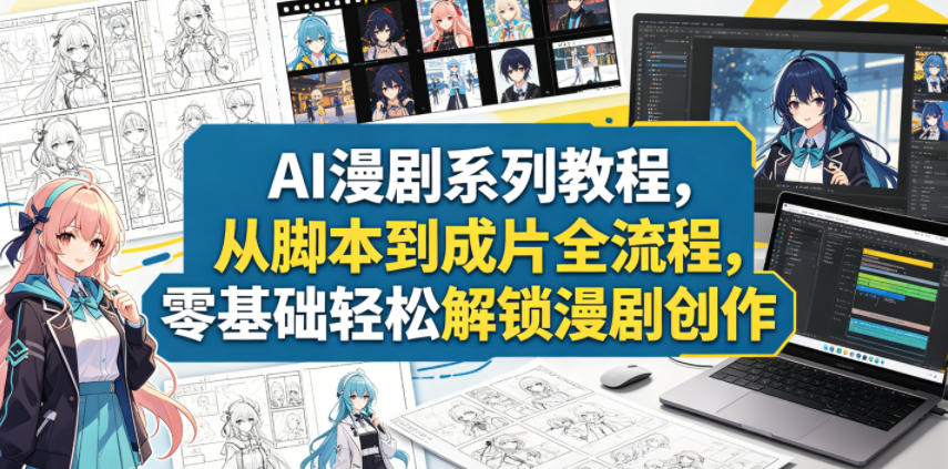 20260521100313523-9ac5e927444b10809d3d3e97aeaf31b3 AI漫剧系列教程,从脚本到成片全流程,零基础轻松解锁漫剧创作