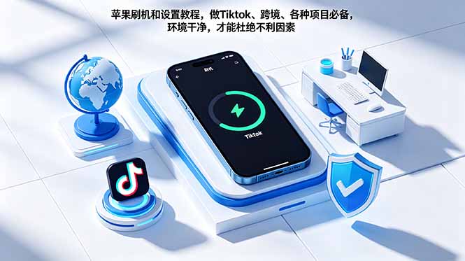 苹果刷机和设置教程，做Tiktok、跨境、各种项目必备，环境干净，才能杜绝不利因素-优优云创网