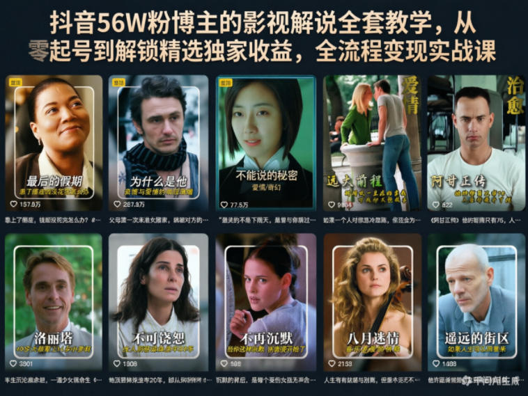 20260522100854553-a79ffecd45d79a2ae592273dd71d41b0 抖音56W粉博主的影视解说全套教学,从零起号到解锁精选独家收益,全流程变现实战课