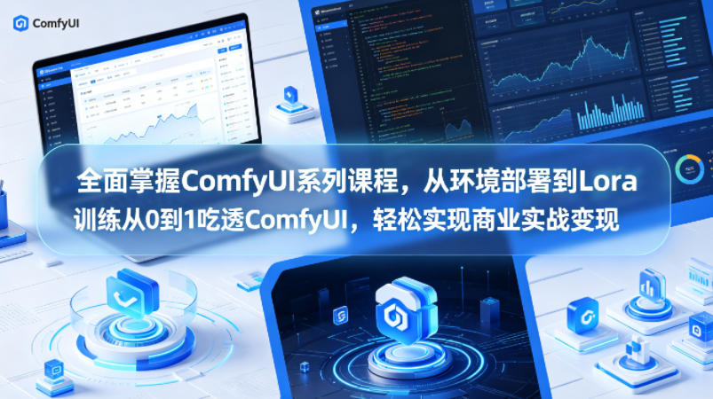 20260522210135136-9bb5bd7acbcc2a25f78db34fd7a2a43c 全面掌握ComfyUI系列课程,从环境部署到Lora训练从0到1吃透ComfyUI,轻松实现商业实战变现