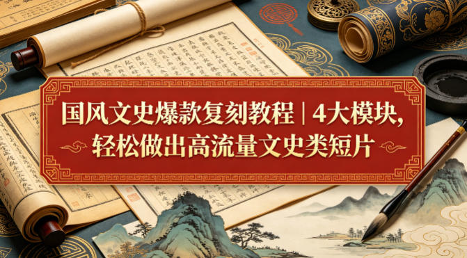 20260523115134483-b91b19a46638217df4c78dede1871e07 国风文史爆款复刻教程|4大模块,轻松做出高流量文史类短片