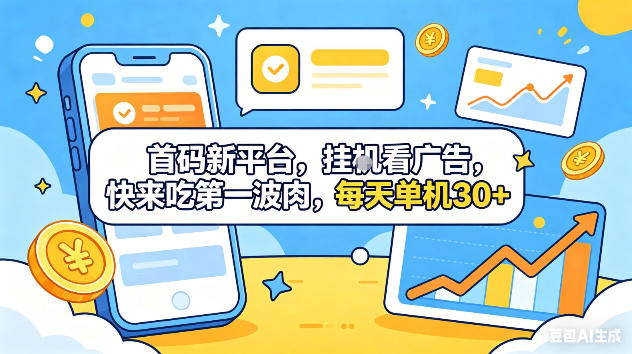 20260523132135468-7df8ddae5537a70e2e946d062b1e6401 首码新平台,挂G自动看广告,快来吃第一波肉,每天单机30+,可矩阵放大【揭秘】