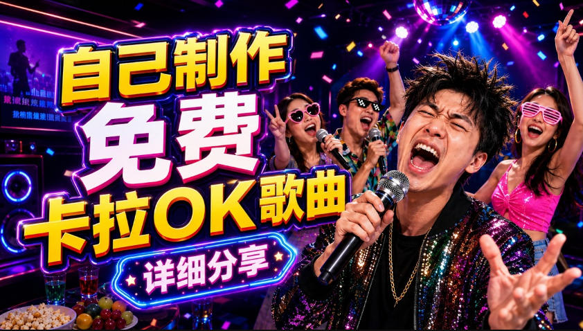 20260526081619641-ce08fbbdc6147fc37790956255cbb186 零基础AI制作免费卡拉OK视频教程,从歌曲生成、音轨分离到字幕制作、视频导出,手把手教学