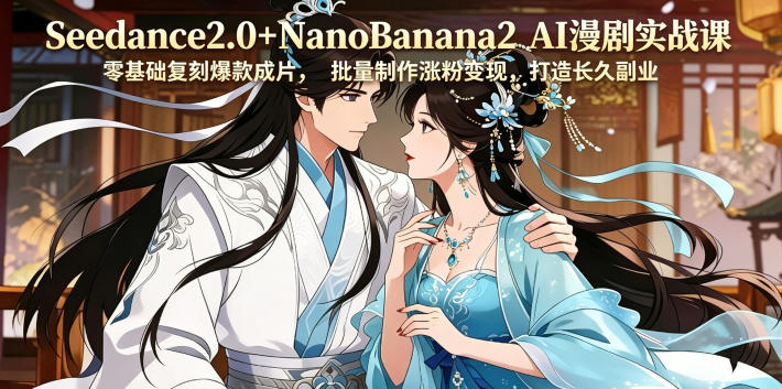 20260526141310679-965dc661e3167ae139f6e361524b7a9d Seedance2.0+NanoBanana2 AI漫剧实战课,零基础复刻爆款成片涨粉变现,打造长久副业收益
