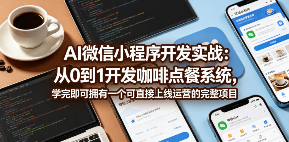 20260527100210938-51225a59d251b79a64da5f13b8a90232 AI微信小程序开发实战:从0到1开发咖啡点餐系统,学完即可拥有一个可直接上线运营的完整项目