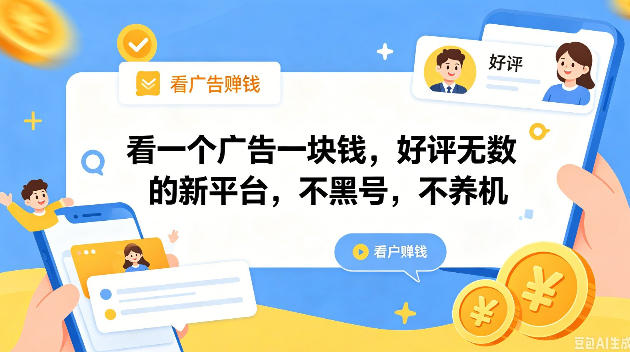 20260603161535235-f409e467005c0ffd3dcbf5155a214d66 看一个广告一块钱,好评无数的新平台,不黑号,不养机,一撸几十块钱还是不错的【揭秘】