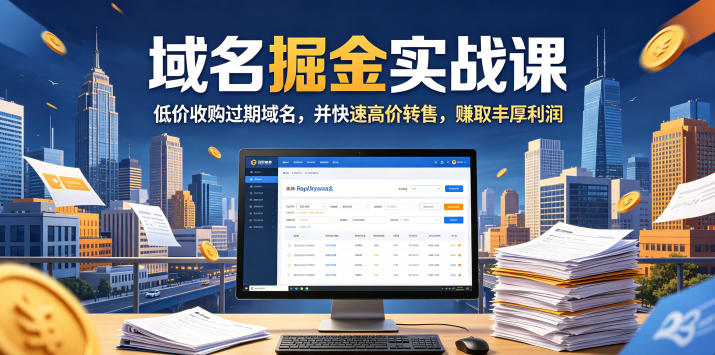 20260603163115150-c5d8f843281e991aac93d7d3b85fae83 域名交易掘金实战课,低价收购过期域名,并快速高价转售,賺取丰厚利润【原创双语字幕】