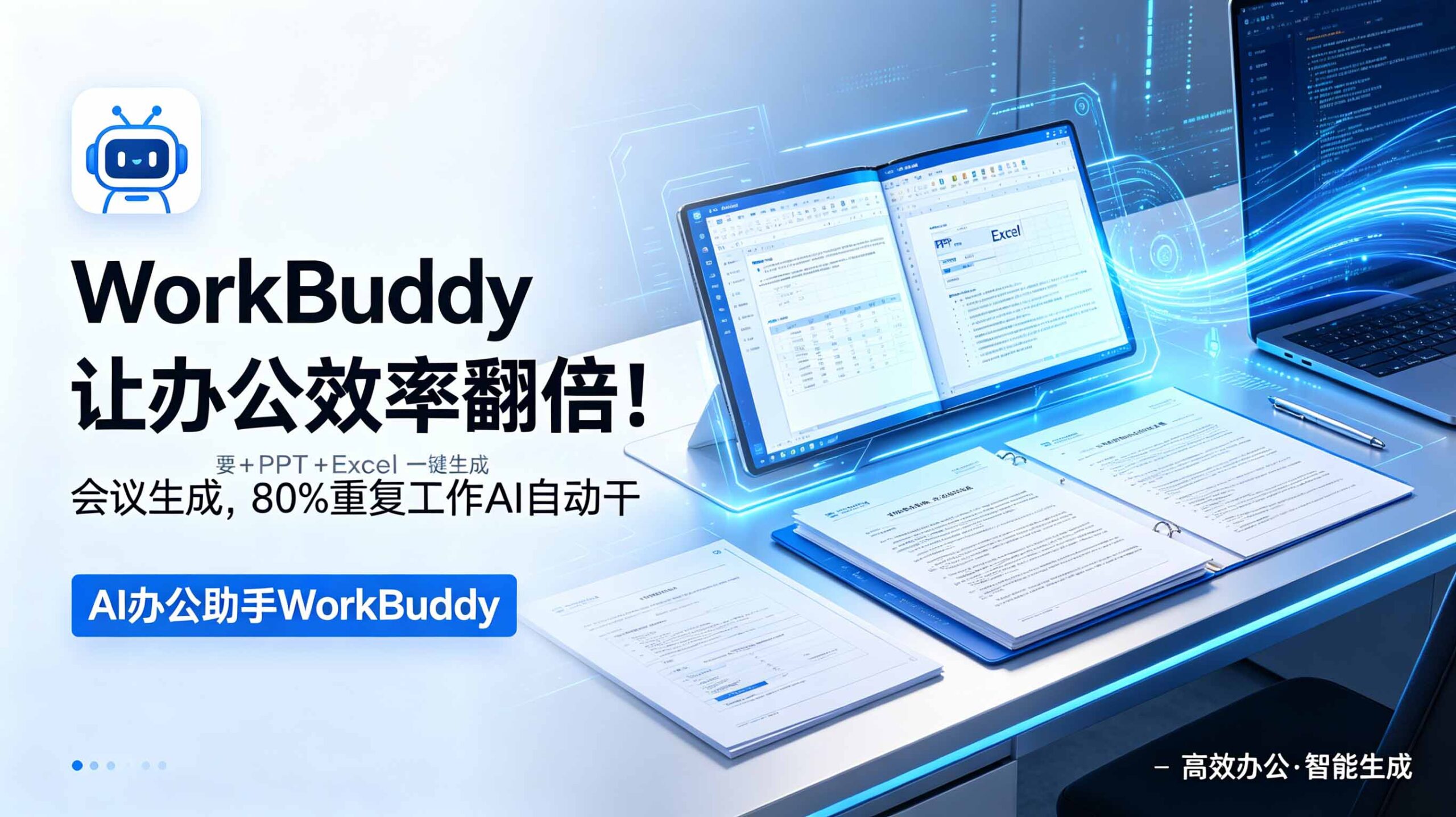 WorkBuddy让办公效率翻倍！会议纪要+PPT+Excel一键生成，80%重复工作AI自动干-优优云创网